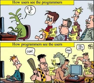 Developers may seem like aliens tp users