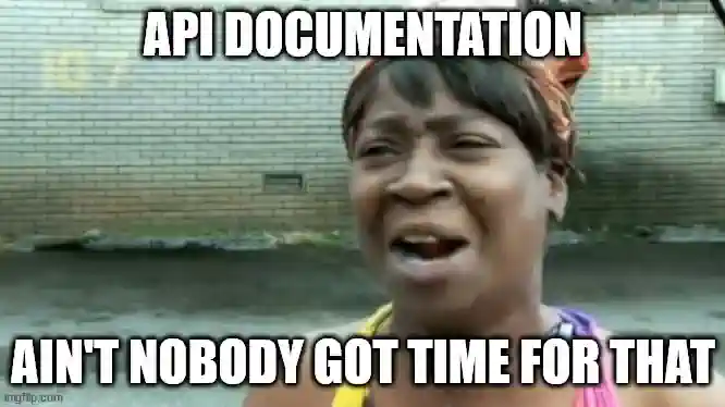 Ain't Nobody Got Time for Web API Documentation